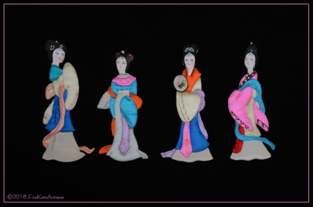 Silk Chinese Ladies - Ornaments