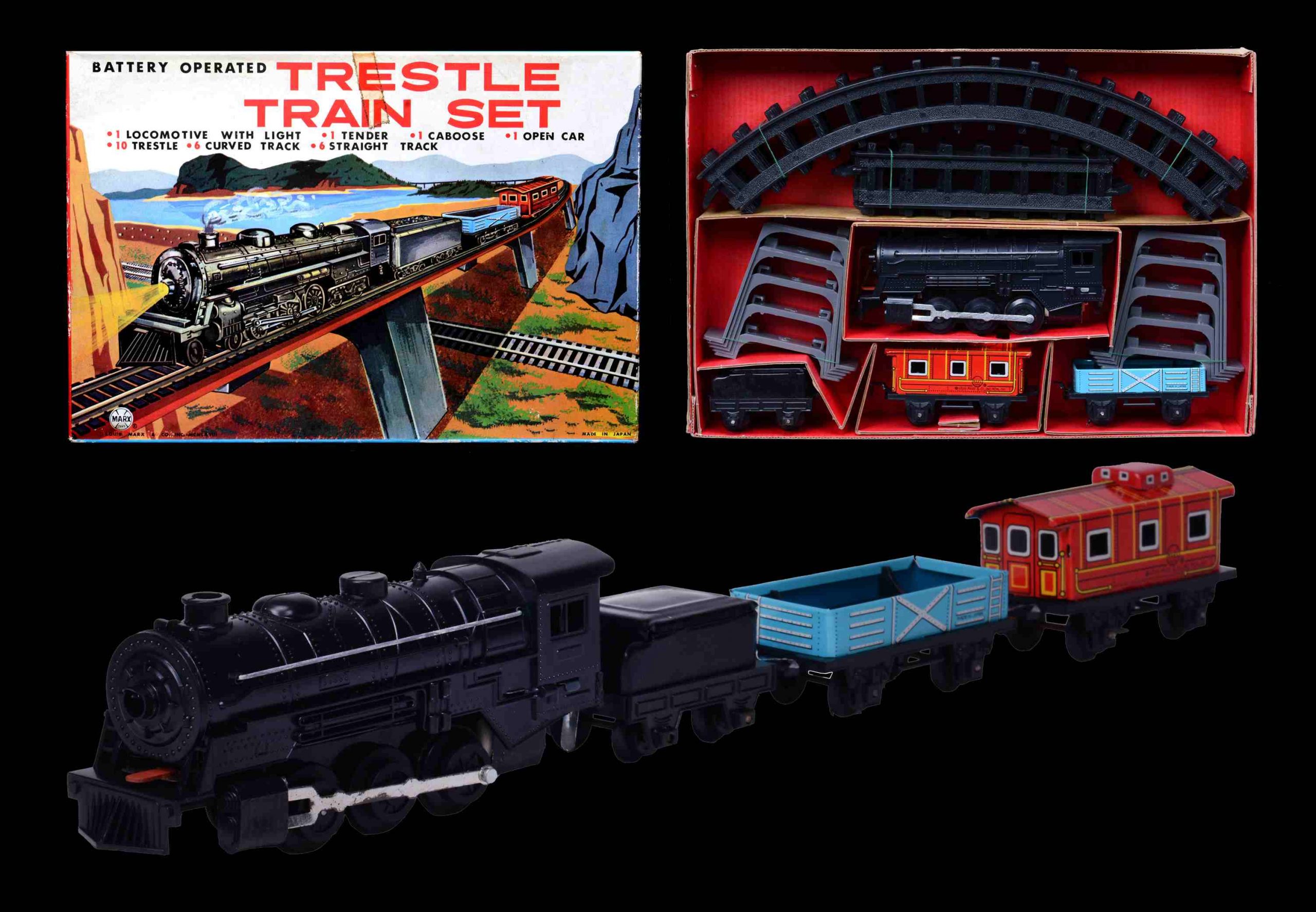 Louis marx train store set